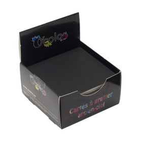 O'Color - Mini Cartes à Gratter Arc-en-Ciel - 8,5 x 8,5 cm (Lot de 150)