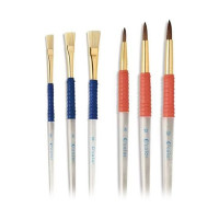 O'Color - Pinceaux et Brosses avec Grip - Lot de 36
