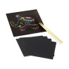 O'Color - Mini Cartes à Gratter Arc-en-Ciel - 8,5 x 8,5 cm (Lot de 150)