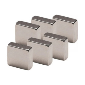 O'Color - Aimants Puissants Néodyme - Lot de 6 (10x10x5 mm)