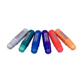 O'Color - Bâtons de Gouache Stick'Color - Métal (Lot de 6)