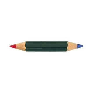Faber-Castell - CASTELL COLOR 873 - Bi-Color Pencil - Red & Blue