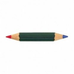 Faber-Castell - CASTELL COLOR 873 - Crayon Bi-Color - Rouge & Bleu