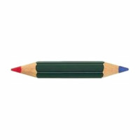 Faber-Castell - CASTELL COLOR 873 - Crayon Bi-Color - Rouge & Bleu