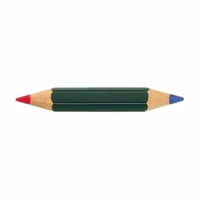 Faber-Castell - CASTELL COLOR 873 - Bi-Color Pencil - Red & Blue