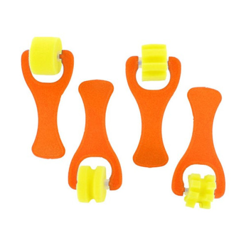Cléopâtre - Lot de 4 Rouleaux Mousse - Empreintes Fantaisie - 25 mm