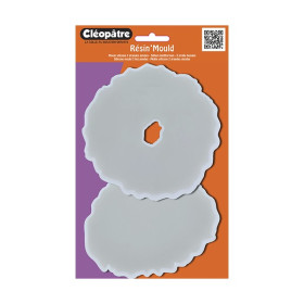 Cléopâtre - Résin'Mould - Silicone Mould - 2 Geodes - 13x12 cm