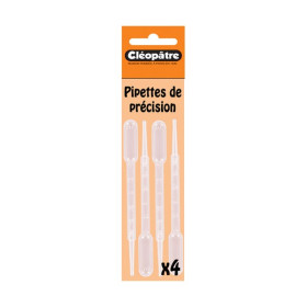 Cléopâtre - Lot de 4 Pipettes de Précision - 3 ml