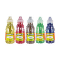 Cléopâtre - Lot de 5 Peintures Pailletées - 250 ml - Couleurs Profondes