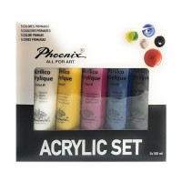Phoenix - Pack Acrylique - Couleurs Primaires - 5x100ml